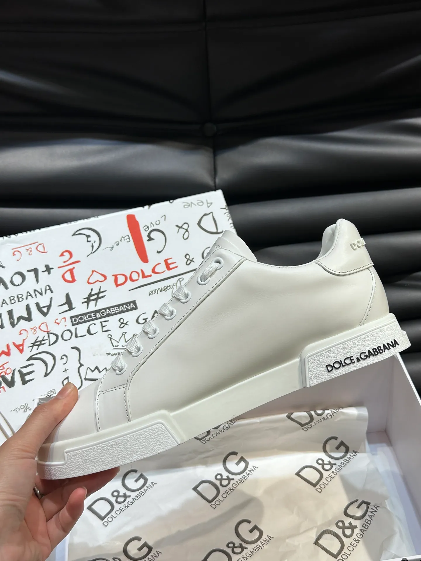 Men's shoes 💰p380 "DG" premium men's casual sports shoes! Imported original cowhide, imported original hardware, exquisite and luxurious, super A level! Compared with the genuine product at the counter, the version is no worse at all! Size:38-45 (46 customized)